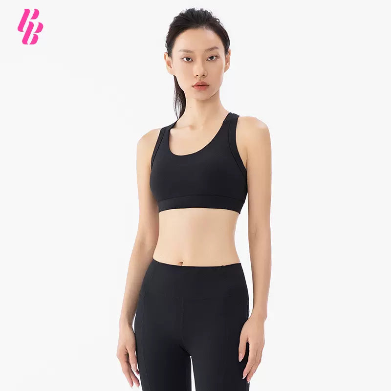 RoseBiBi Black High Impact Workout Set | Asian Size – ROSEBIBI