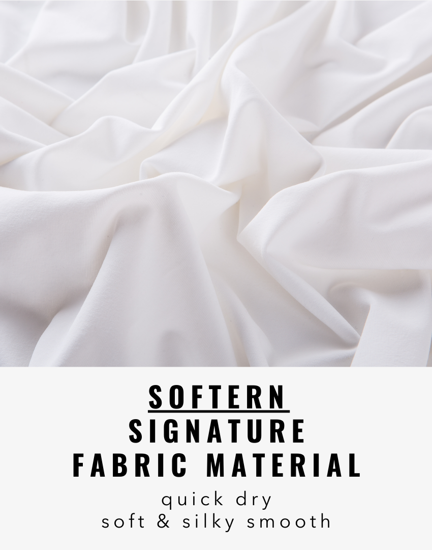 ROSEBIBI signature premium SOFTERN frabric material used for petite activewear collections including leggings and sports bras, quick dry, soft and silky smooth